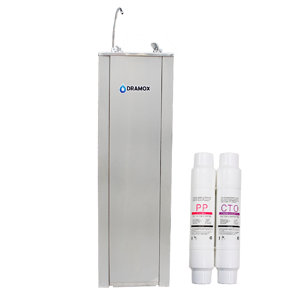 BEBEDERO DE AGUA CUADRADO CON 2 FILTROS